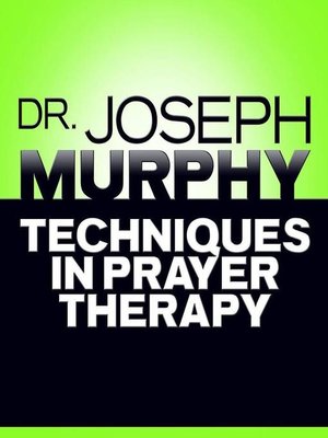 cover image of Techniques in Prayer Therapy
